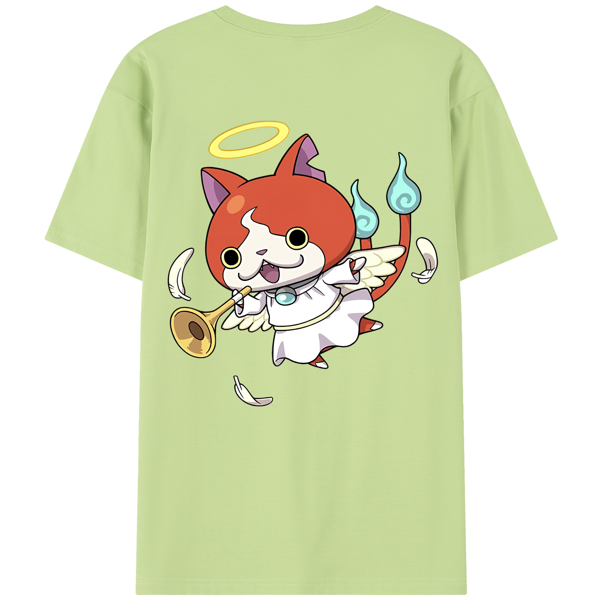 （画像用） 妖怪ウォッチ Yo-kai Watch 綿100％半袖Tシャツ（背面プリント）